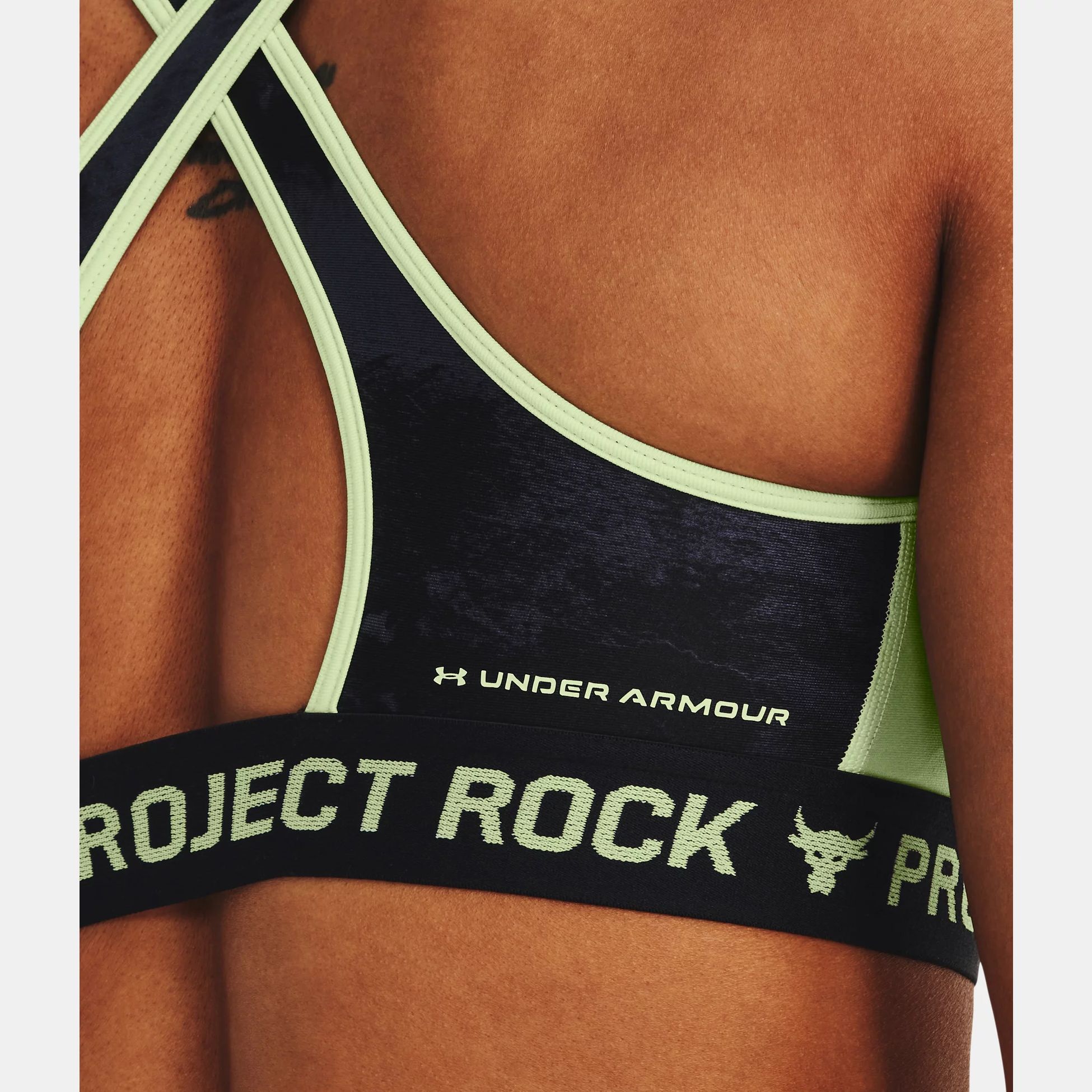 Sports Bras & Bras -  under armour Project Rock Crossback Printed Sports Bra